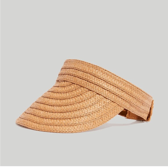 Madewell Accessories - Packable Braided Straw Visor- Madewell NWT